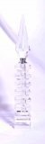 S0017  28cm - 6-Art-Deco-1920s-Style-Tall-Clear-Crystal-Perfume-Bottle